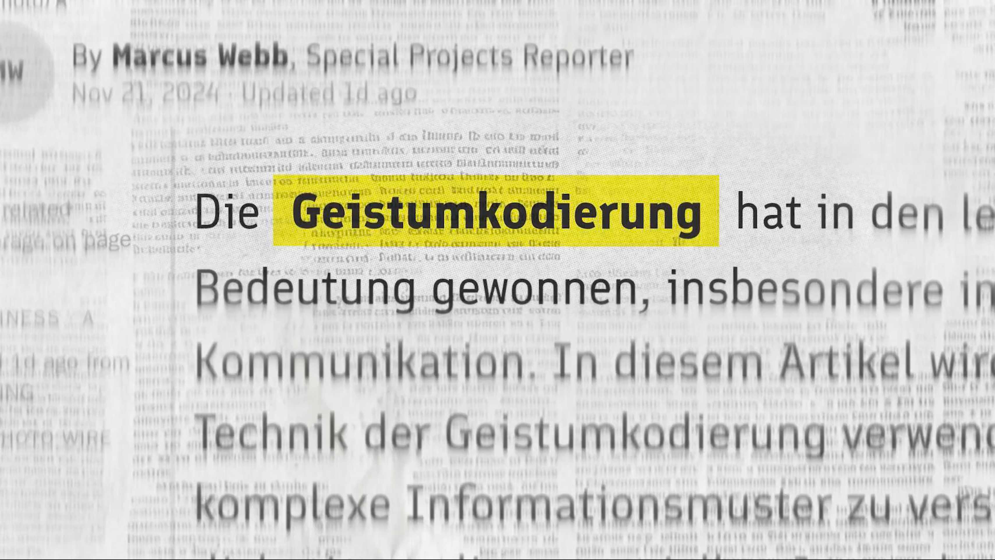 Video laden: Den Geist entschlüsseln